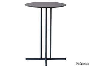 GRAPHIC 955/TAC - Round ash and metal high table _ Potocco