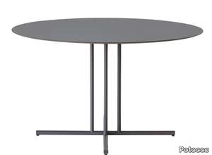 GRAPHIC 955/TGC-OUT - Round HPL and metal garden table _ Potocco