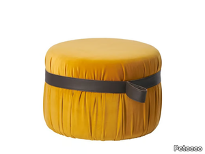 HERM 925/O60 - Upholstered round fabric pouf _ Potocco