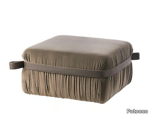 HERM 925/O80 - Upholstered square fabric pouf _ Potocco