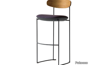 KEEL LIGHT 922/AMB-OUT - High metal and fabric garden stool _ Potocco