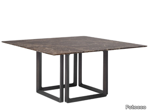 OPUS 893/TQ - Square marble table _ Potocco