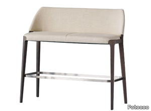 VELIS 942/A2 - High upholstered fabric bench with back _ Potocco