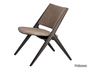 TRACK 919/L - Upholstered ash armchair _ Potocco
