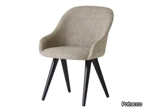 LYZ 918/I - Upholstered fabric chair with armrests _ Potocco