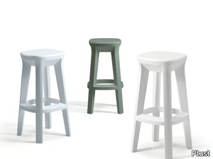 FROZEN SQUARE - Polyethylene barstool _ Plust