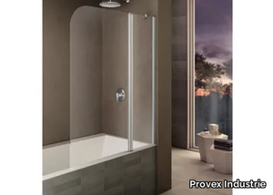 LOOK LK-2 - Folding tempered glass bathtub wall panel _ Provex Industrie