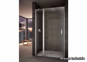 LOOK - Niche shower cabin with tray with hinged door _ Provex Industrie