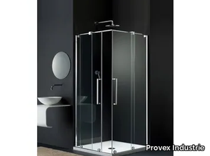 S-LITE SK - Glass shower cabin with sliding door _ Provex Industrie