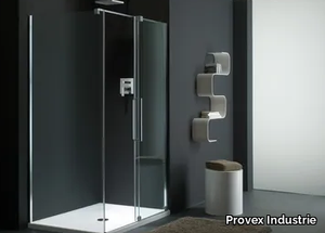 S-LITE SN + SW - Glass shower cabin with sliding door _ Provex Industrie