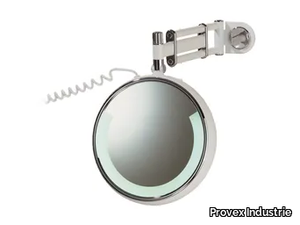 RELAX RE 03 - Wall-mounted shaving mirror with integrated lighting _ Provex Industrie