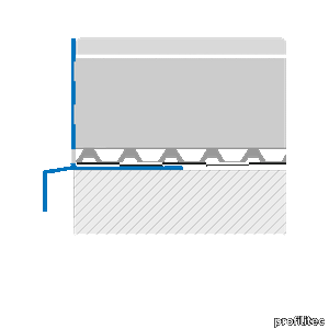 BORDERTEC BD perimeter draining profile for balconies