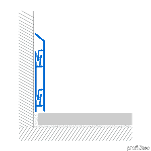 BI interlocking aluminium SKIRTING