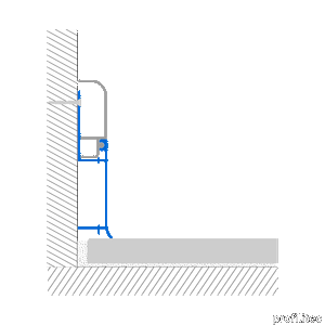 SKIRTING BIB basic element of the aluminium skirting