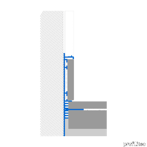 PLANO BFZ construction profile for flush wall skirtings