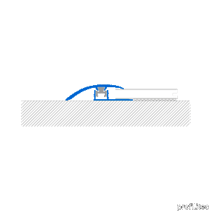MULTICLIP CLF450 - Transition trims for floors with different heights
