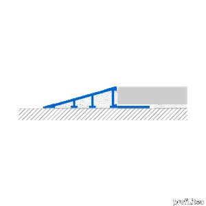 Profili RAMPTEC ZRR Ramp trims for floors with different heights