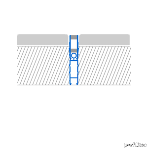 COFLEX CD modular joints for mortar installation in synthetic material