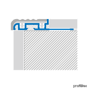 STAIRTEC FSF stair nosing trims with anti-slip insert