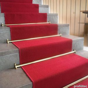 Rectangular solid brass TTR TUBE for stair carpets