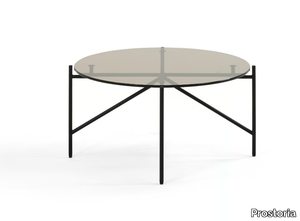 TINKER - Round glass coffee table for living room _ Prostoria