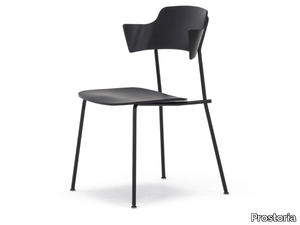 UNSTRAIN - Chair with armrests open back _ Prostoria