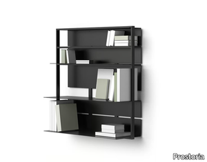 SHTEF - Floating aluminium bookcase _ Prostoria