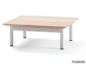 ROSTRUM - Low square wooden coffee table _ Prostoria