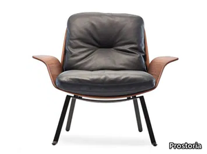 REI - Leather easy chair with armrests _ Prostoria