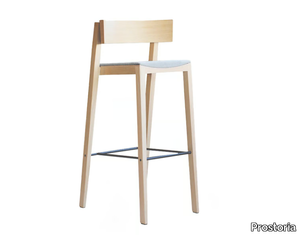 BIK - Wooden barstool with footrest _ Prostoria