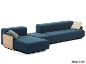 KLASTER - Sectional fabric sofa bed with chaise longue _ Prostoria