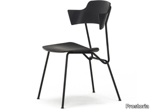 STRAIN - Chair with armrests open back _ Prostoria