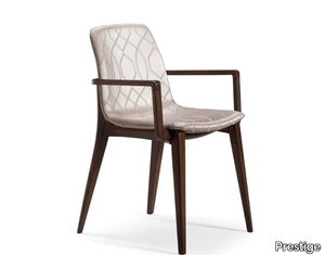 MASTER - Fabric chair with armrests _ Prestige