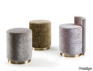 GRAN DUCA - Round fabric pouf _ Prestige