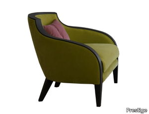 GRAN DUCA - Velvet armchair with armrests _ Prestige