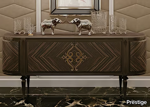 GRAN DUCA - Ebony sideboard with doors _ Prestige