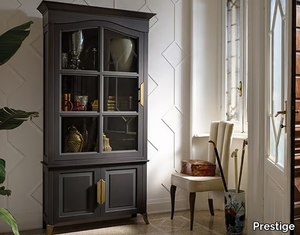 CAPRICCI - Wood and glass display cabinet _ Prestige