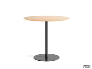 NUCLEO - Round steel and wood table _ Punt