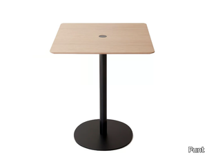 NUCLEO - Square steel and wood table _ Punt