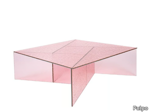 ASPA BIG - Square glass coffee table _ Pulpo