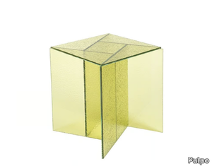 ASPA SMALL - Square glass coffee table _ Pulpo