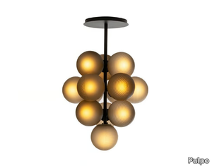 STELLAR GRAPE PENDANT SMALL - LED blown glass pendant lamp _ Pulpo