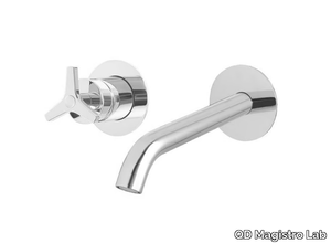 TOMEO 6320410T - 2 hole single handle wall-mounted washbasin mixer _ QD Magistro Lab