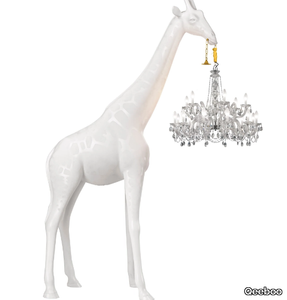 GIRAFFE IN LOVE - Fiberglass floor lamp _ Qeeboo