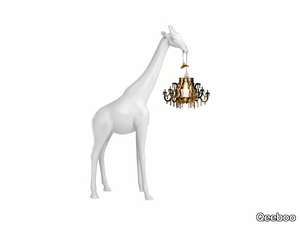 GIRAFFE IN LOVE XS - Polyethylene floor lamp _ Qeeboo