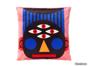 FACE - Square polyester cushion _ Qeeboo