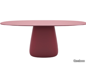 COBBLE - Oval HPL garden table _ Qeeboo