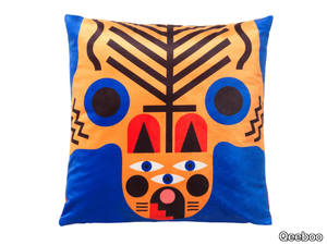 ITALIAN TIGER - Square polyester cushion _ Qeeboo