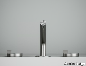 Q. 18 31V - Countertop stainless steel washbasin tap _ Quadrodesign