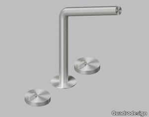 Q. 18 32V - Countertop stainless steel washbasin tap _ Quadrodesign